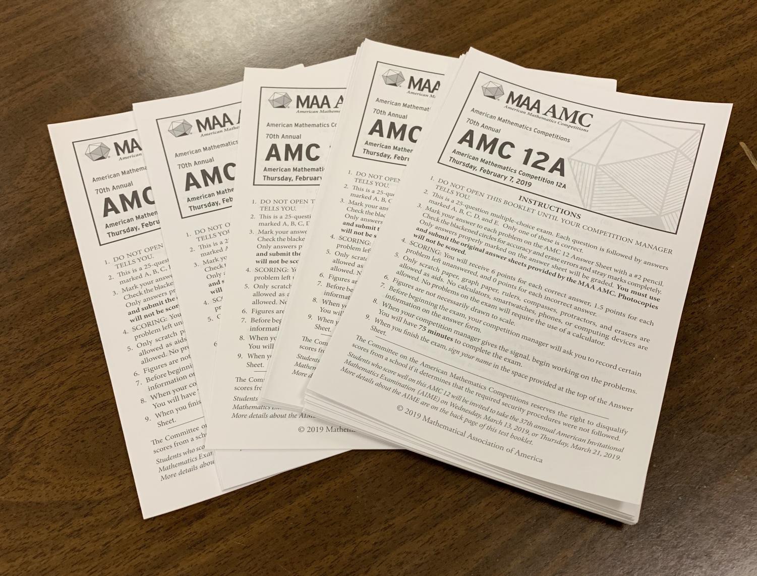 Math students struggle through AMC 12 test, teacher sees potential