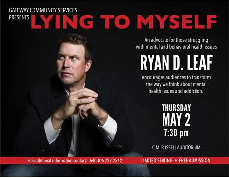 Ryan Leaf to speak at CMR on May 2