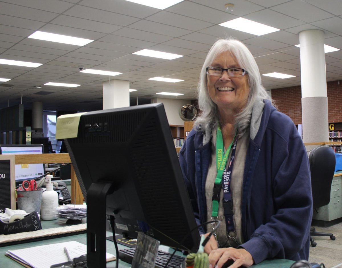 Staff member Toni Atchison traded the front office for the Media Center at the start of the 2024-2025 school year.