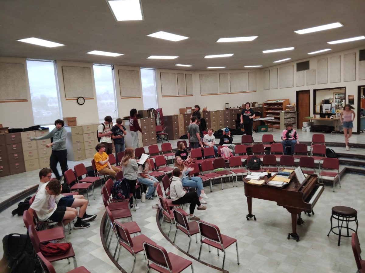 Chanteur choir prepare to enrich themselves with music and song.