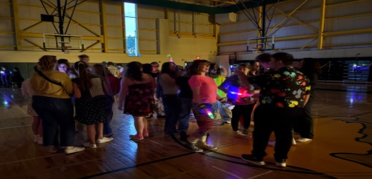 Students flock together to talk, dance and socialize.