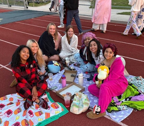 Greeting the new year at Senior Sunrise 2025